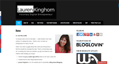 Desktop Screenshot of laurenkinghorn.com