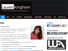 Tablet Screenshot of laurenkinghorn.com